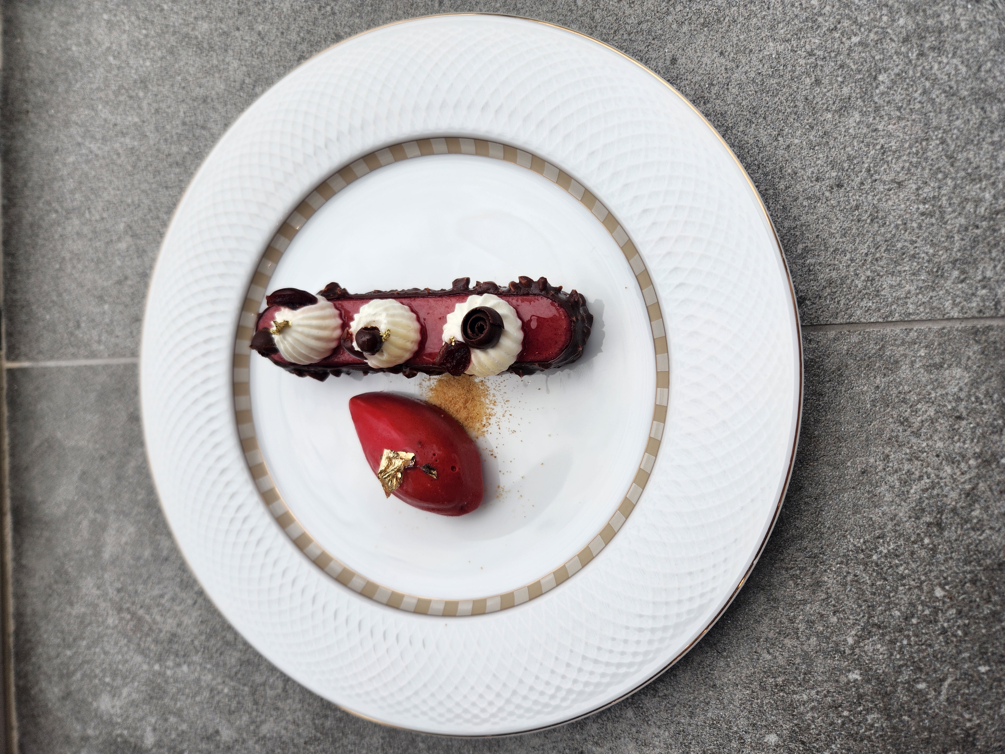 Black forest gateaux dessert